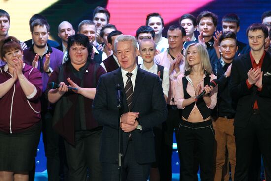 President V. Putin attends opening of "KVN Planet" headquarters