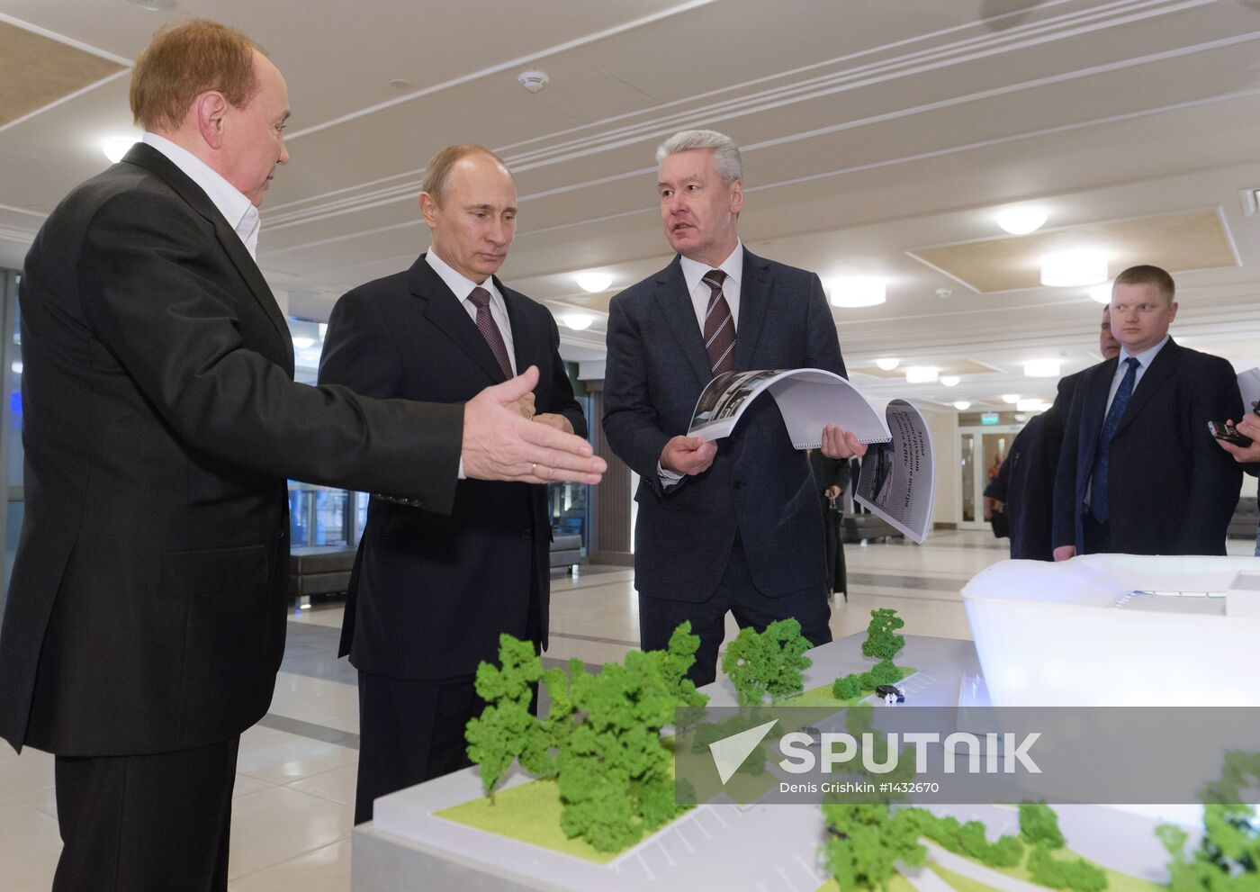 President V. Putin attends opening of "KVN Planet" headquarters