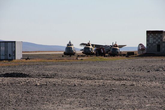 Airport in village of Tiksi in Sakha-Yakutia