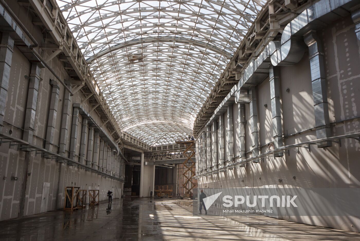 Construction of Main Media Center in Sochi's Olympic Park