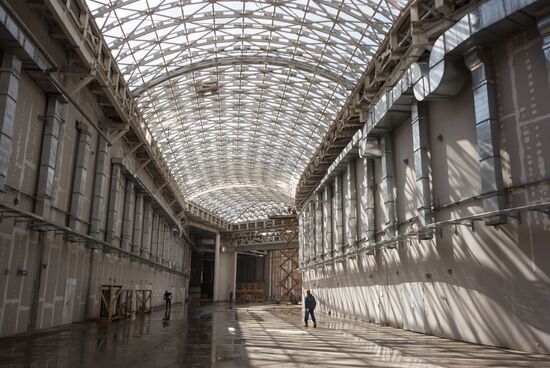 Construction of Main Media Center in Sochi's Olympic Park