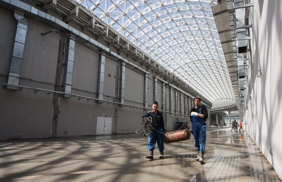 Construction of Main Media Center in Sochi's Olympic Park
