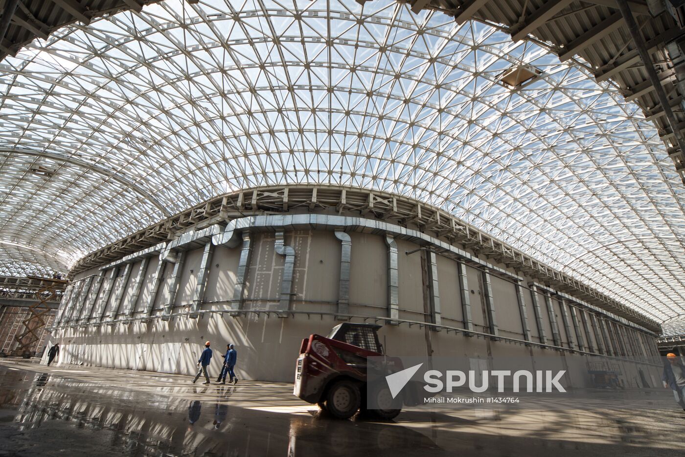 Construction of Main Media Center in Sochi's Olympic Park
