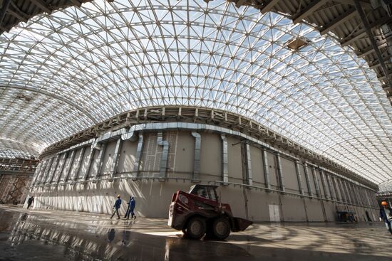 Construction of Main Media Center in Sochi's Olympic Park