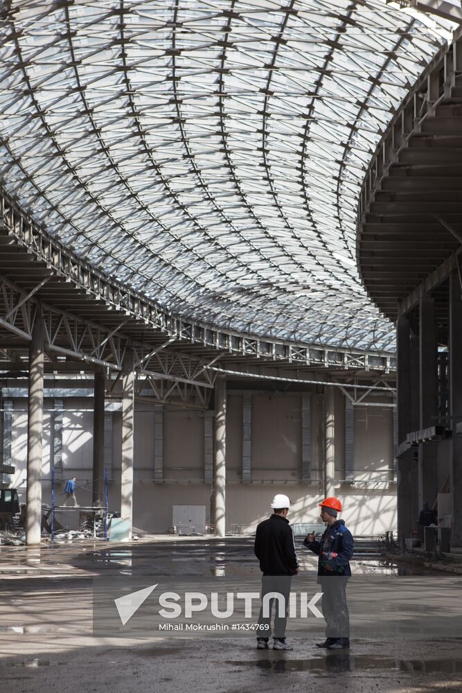 Construction of Main Media Center in Sochi's Olympic Park