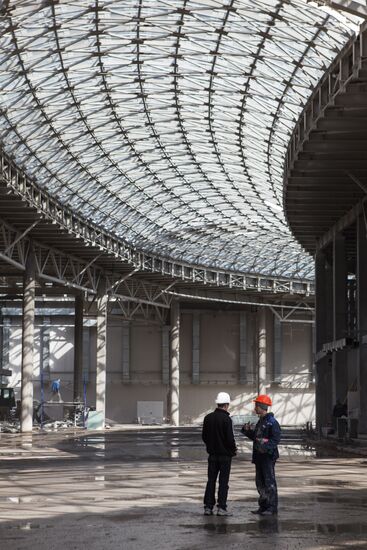 Construction of Main Media Center in Sochi's Olympic Park