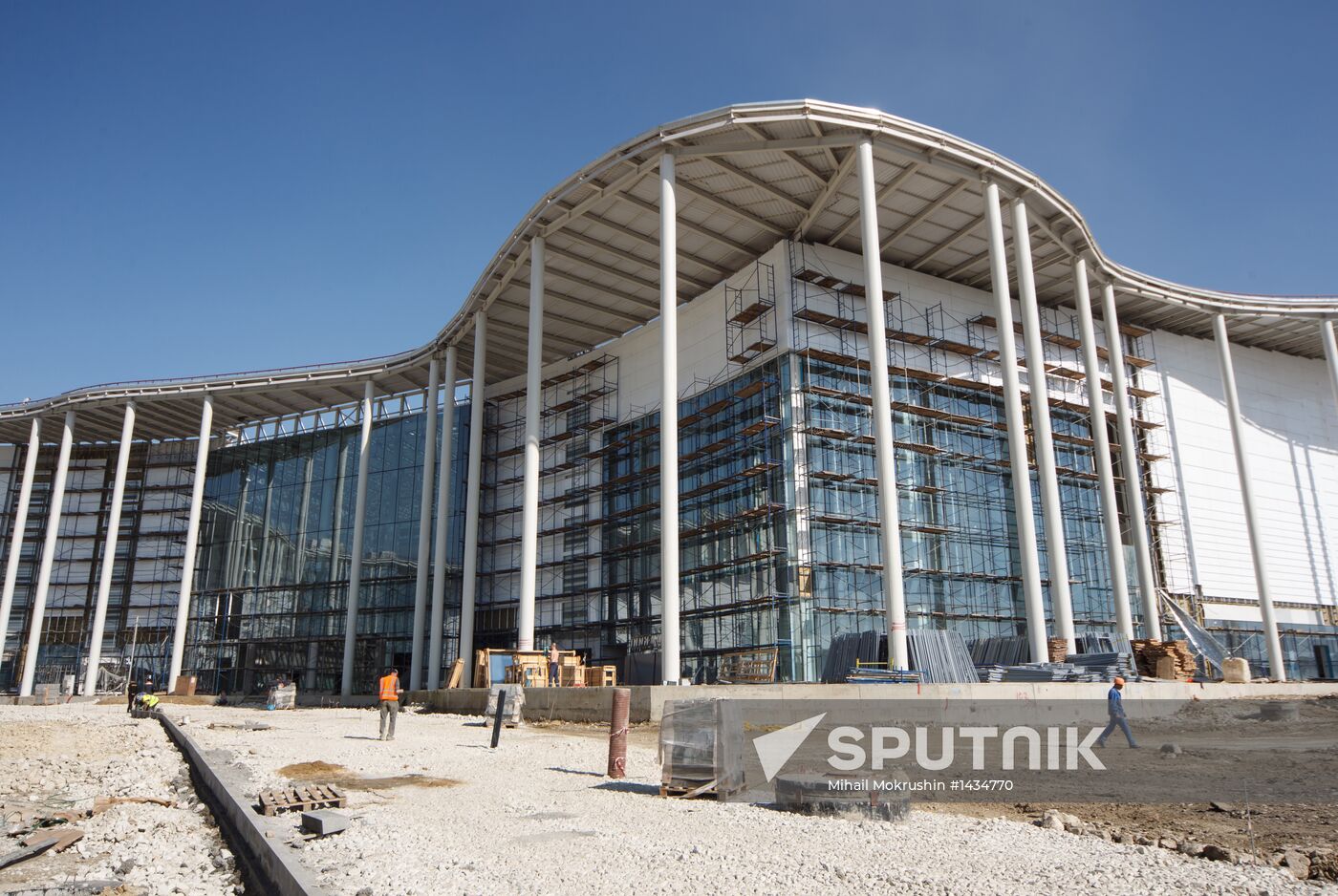 Construction of Main Media Center in Sochi's Olympic Park