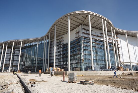 Construction of Main Media Center in Sochi's Olympic Park