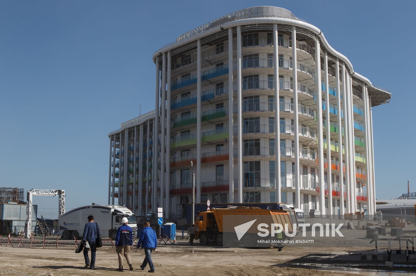Construction of Main Media Center in Sochi's Olympic Park