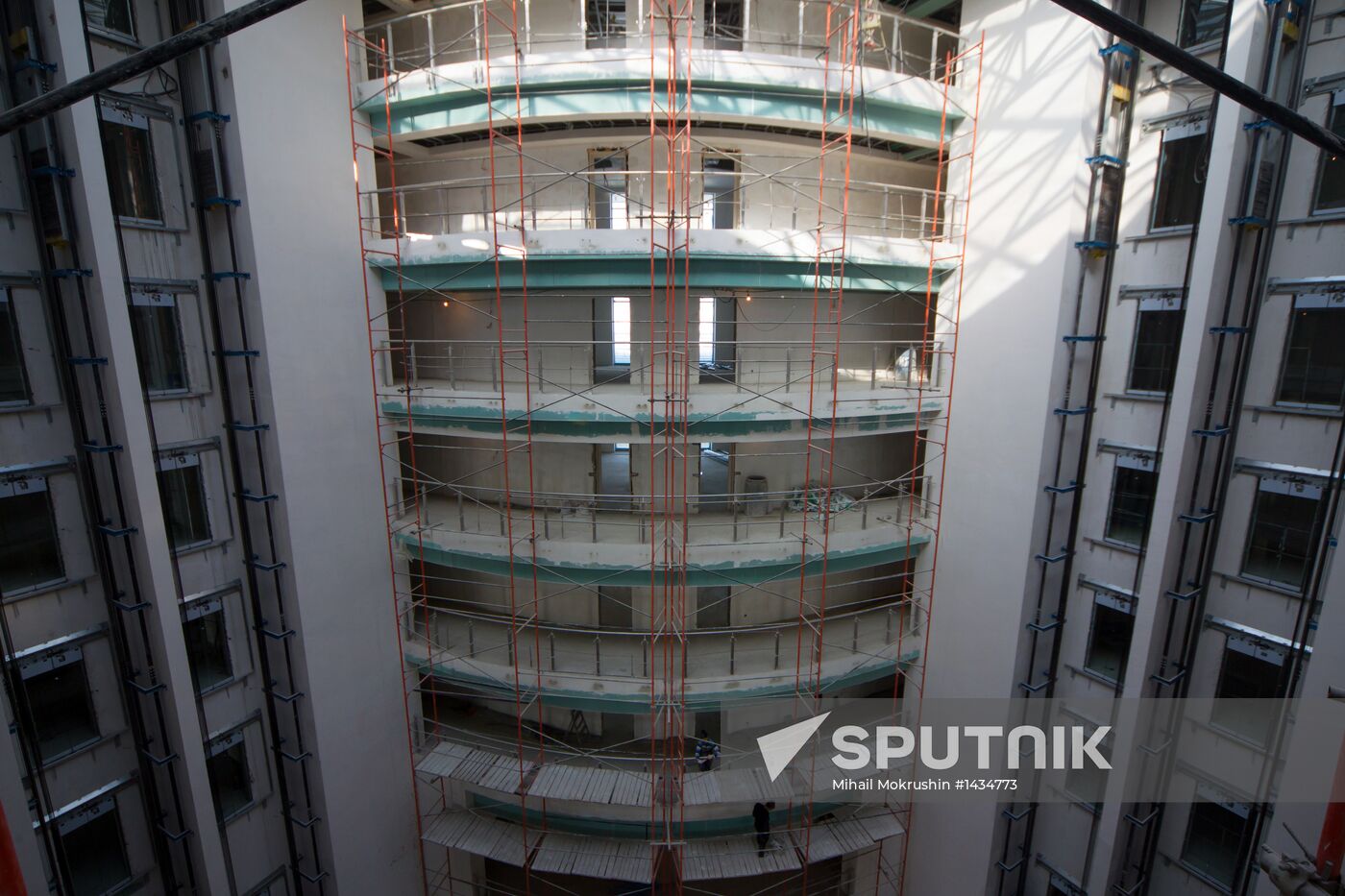 Construction of Main Media Center in Sochi's Olympic Park