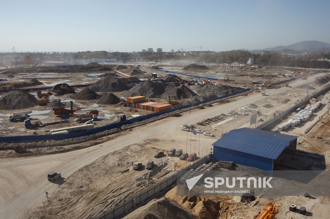 Construction of Main Media Center in Sochi's Olympic Park