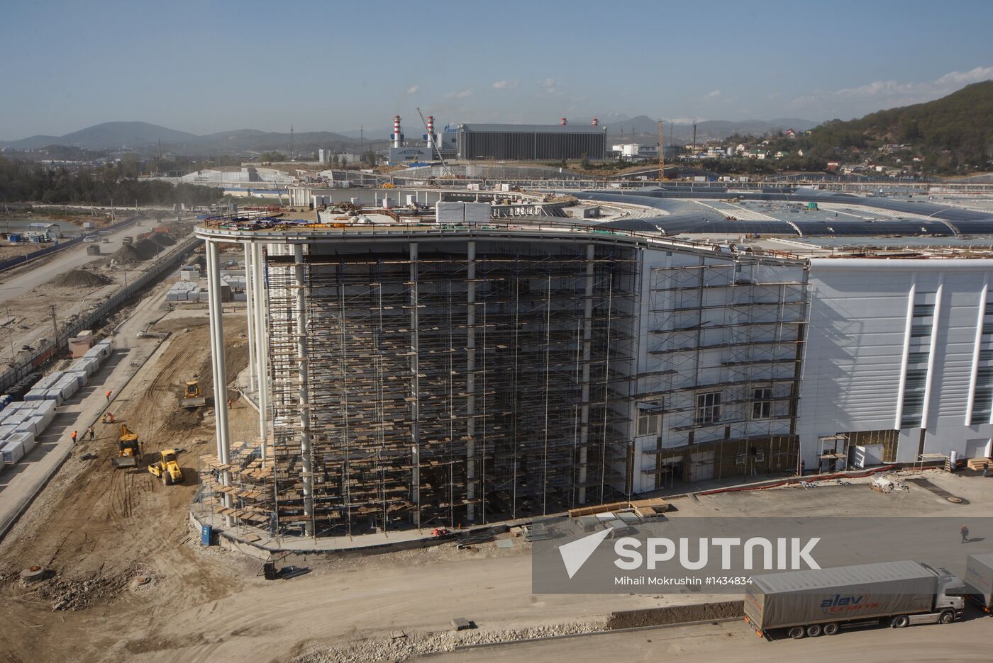 Construction of Main Media Center in Sochi's Olympic Park