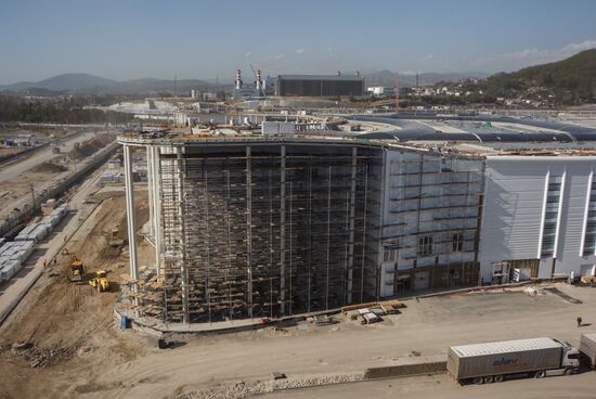 Construction of Main Media Center in Sochi's Olympic Park