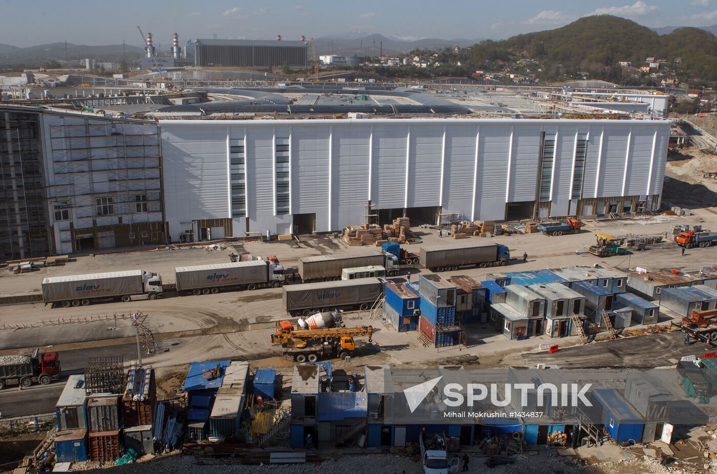 Construction of Main Media Center in Sochi's Olympic Park