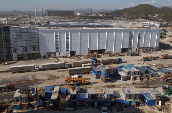 Construction of Main Media Center in Sochi's Olympic Park
