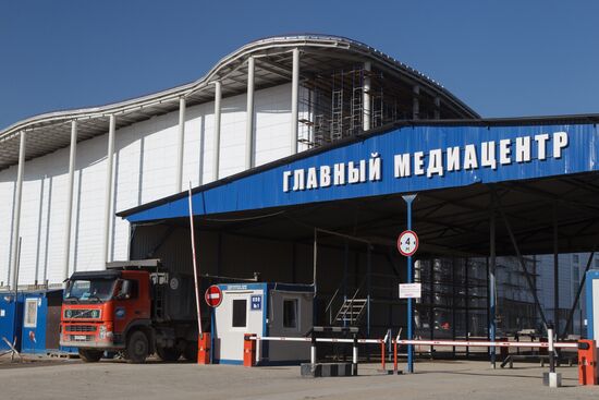 Construction of Main Media Center in Sochi's Olympic Park