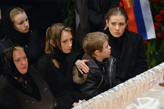 Funeral service for Valery Zolotukhin in Altai Region