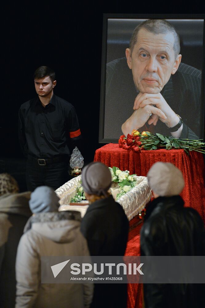 Funeral service for Valery Zolotukhin in Altai Region
