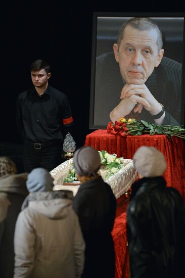 Funeral service for Valery Zolotukhin in Altai Region