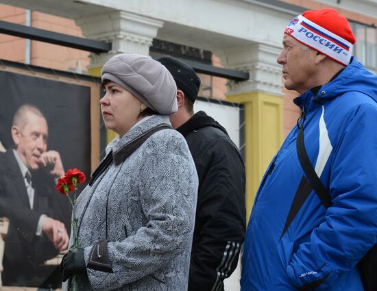 Funeral service for Valery Zolotukhin in Altai Region