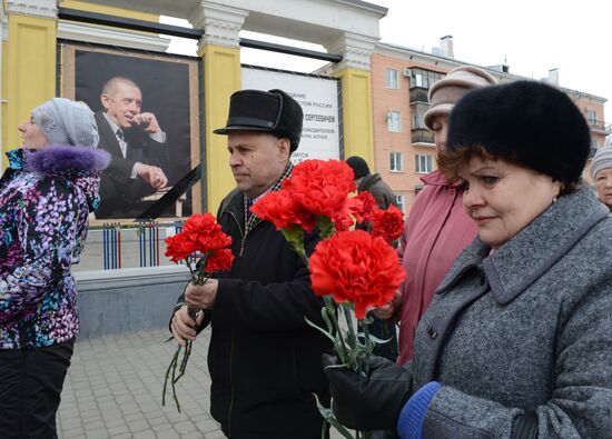 Funeral service for Valery Zolotukhin in Altai Region