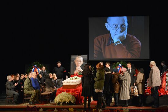 Funeral service for Valery Zolotukhin in Altai Region