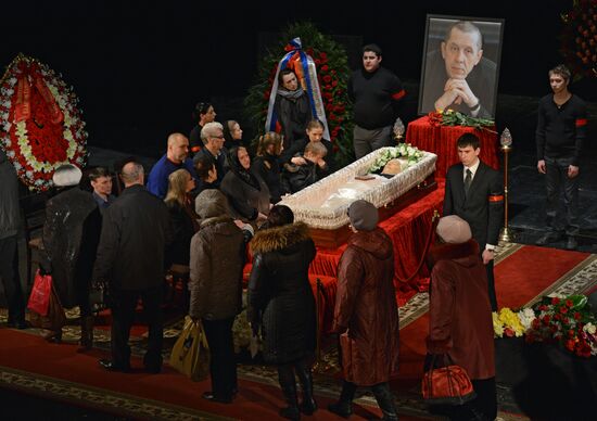 Funeral service for Valery Zolotukhin in Altai Region