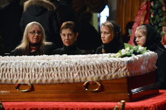 Funeral service for Valery Zolotukhin in Altai Region