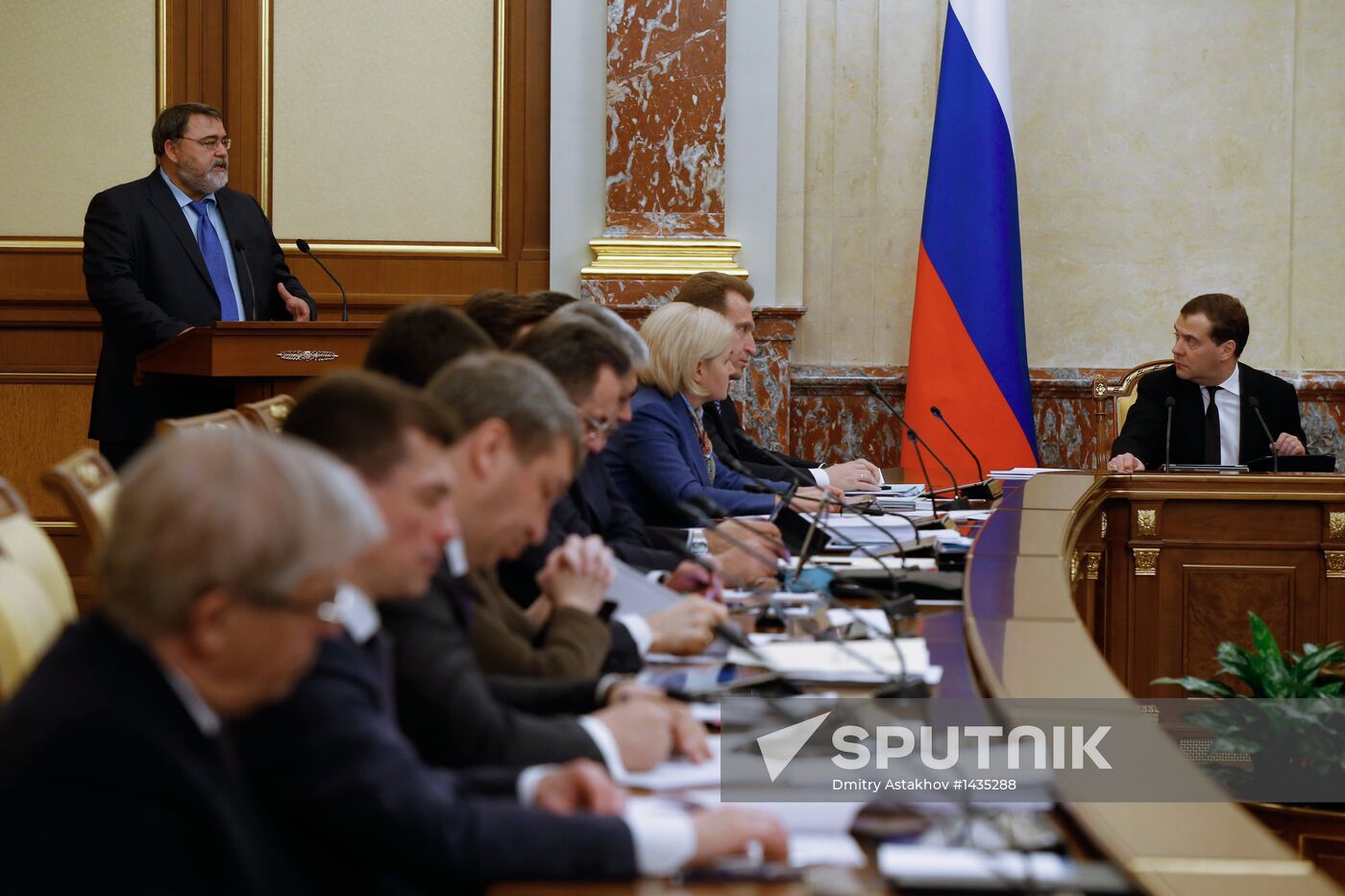 Dmitry Medvedev chairs Russian Government meeting