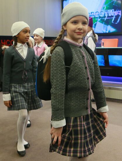School uniform collection by designer Vyacheslav Zaitsev