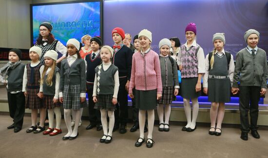 School uniform collection by designer Vyacheslav Zaitsev