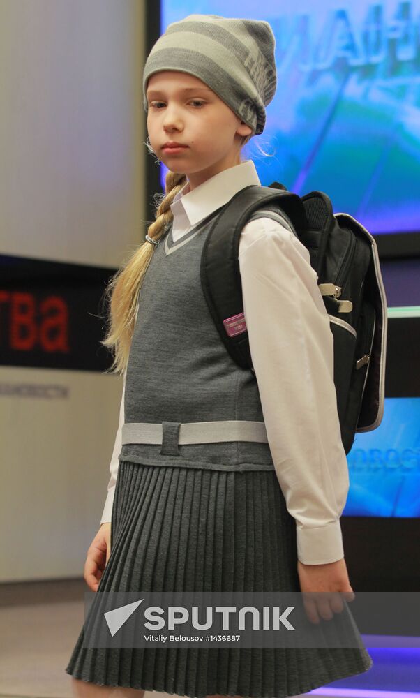 School uniform collection by designer Vyacheslav Zaitsev