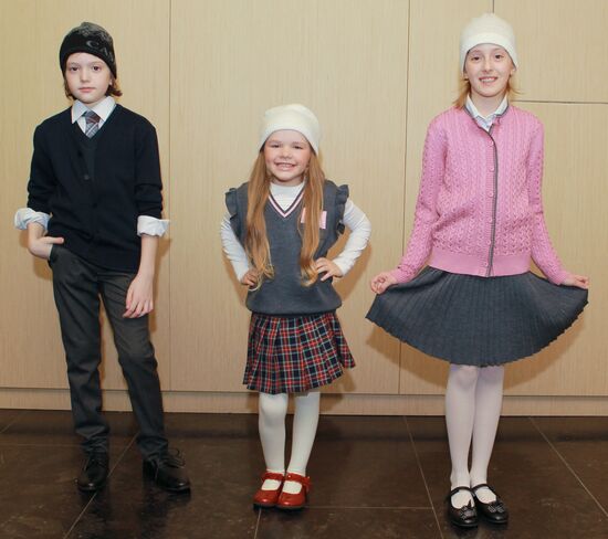 School uniform collection by designer Vyacheslav Zaitsev