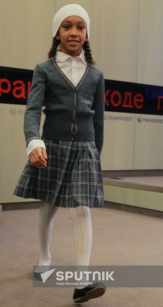 School uniform collection by designer Vyacheslav Zaitsev