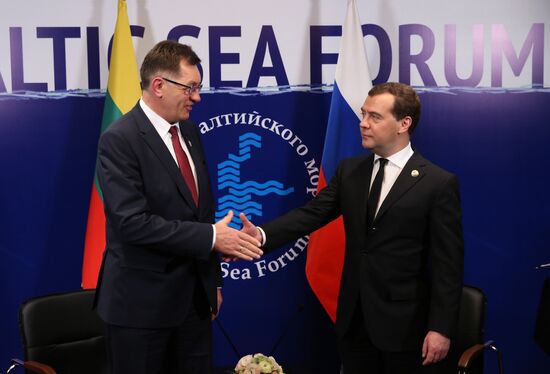 Dmitry Medvedev attends Baltic Sea Forum