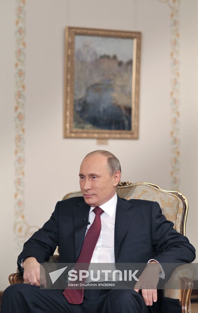 Vladimir Putin gives interview to German broadcaster ARD