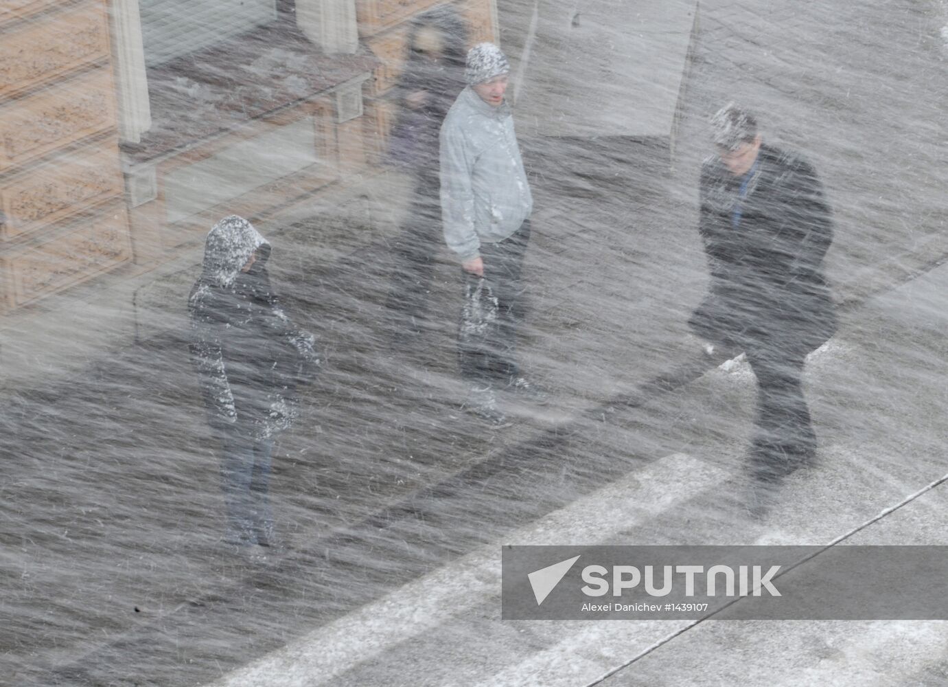 April snowstorm in St. Petersburg