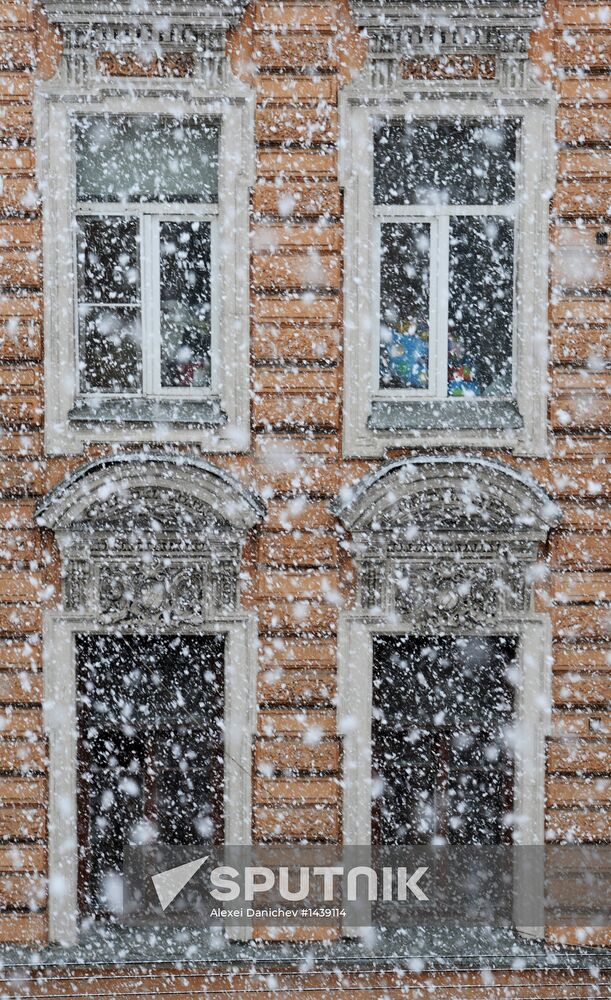 April snowstorm in St. Petersburg