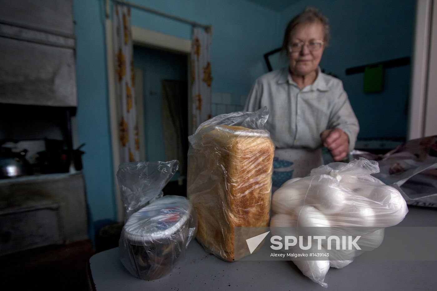Work of social support service in Yekaterininskoye village