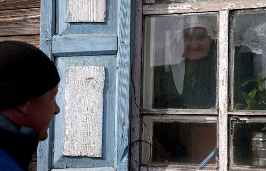 Work of social support service in Yekaterininskoye village