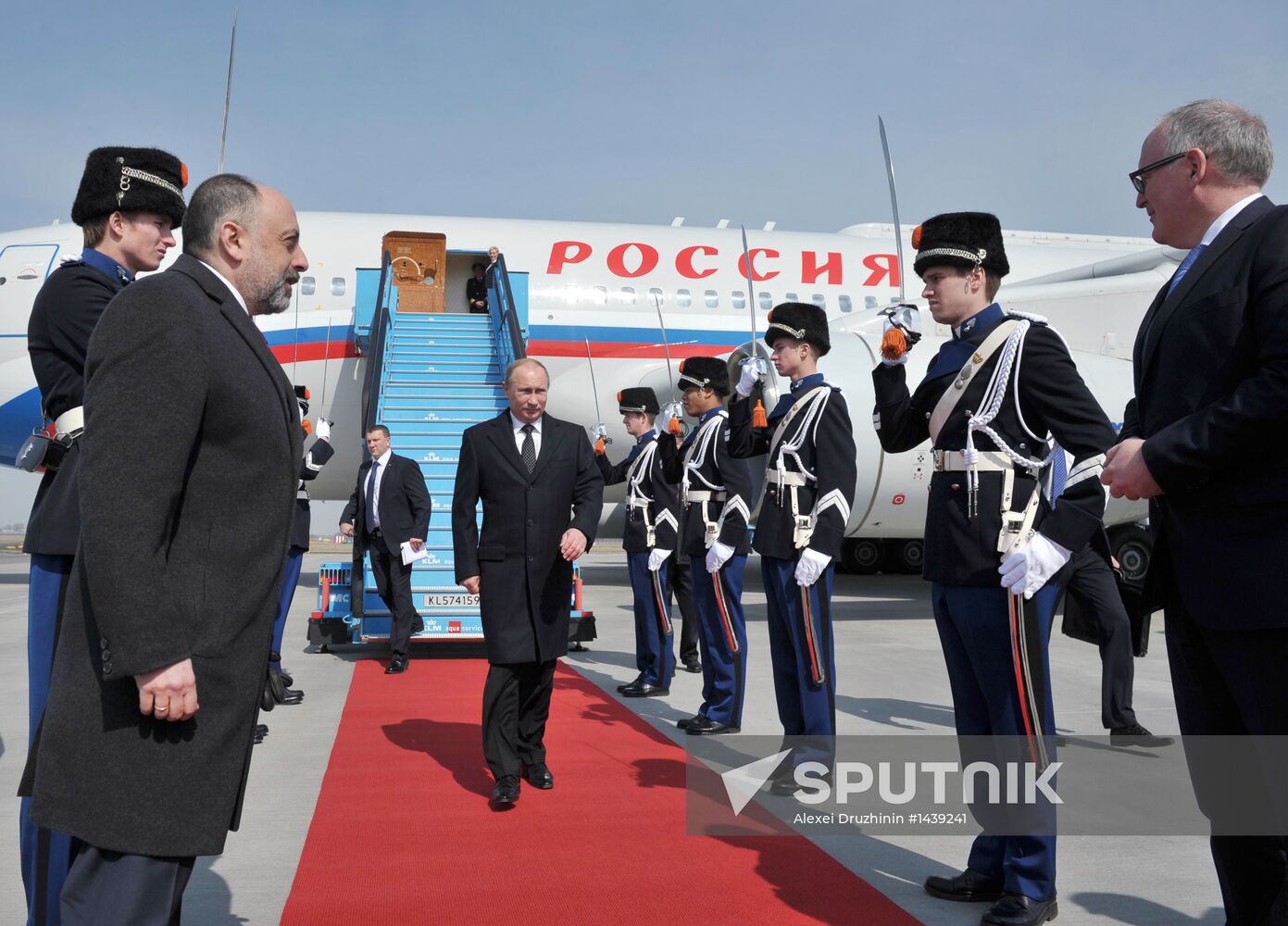 Vladimir Putin on official visit to Netherlands