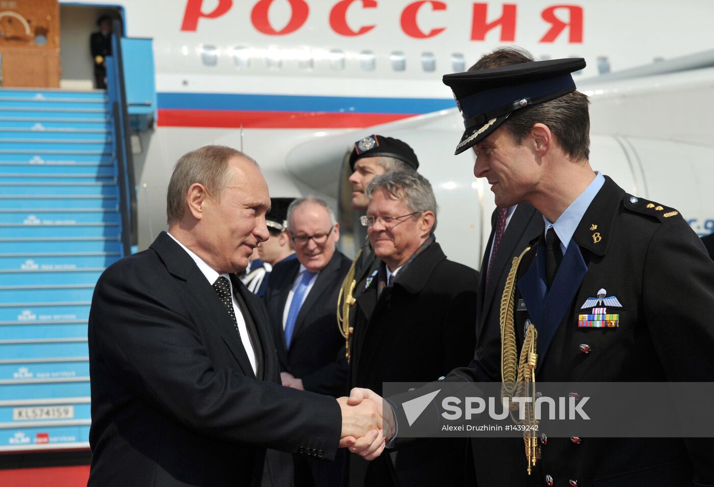 Vladimir Putin on official visit to Netherlands