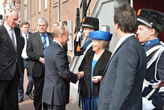 Vladimir Putin on official visit to Netherlands