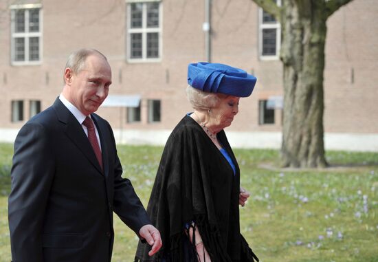 Vladimir Putin on official visit to Netherlands