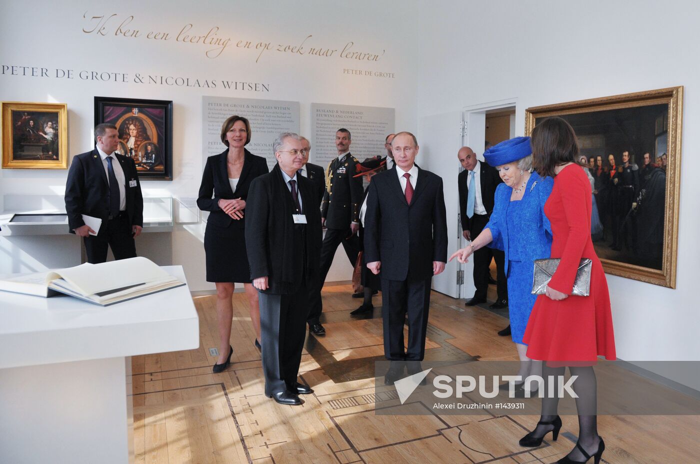 Vladimir Putin on official visit to Netherlands