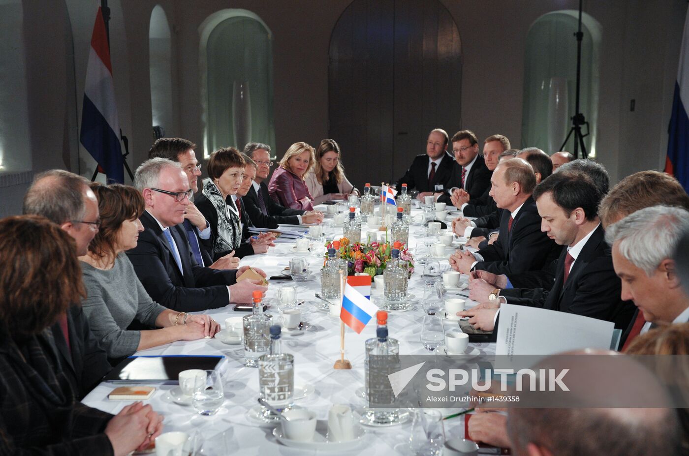 Vladimir Putin on official visit to Netherlands