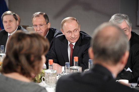 Vladimir Putin on official visit to Netherlands