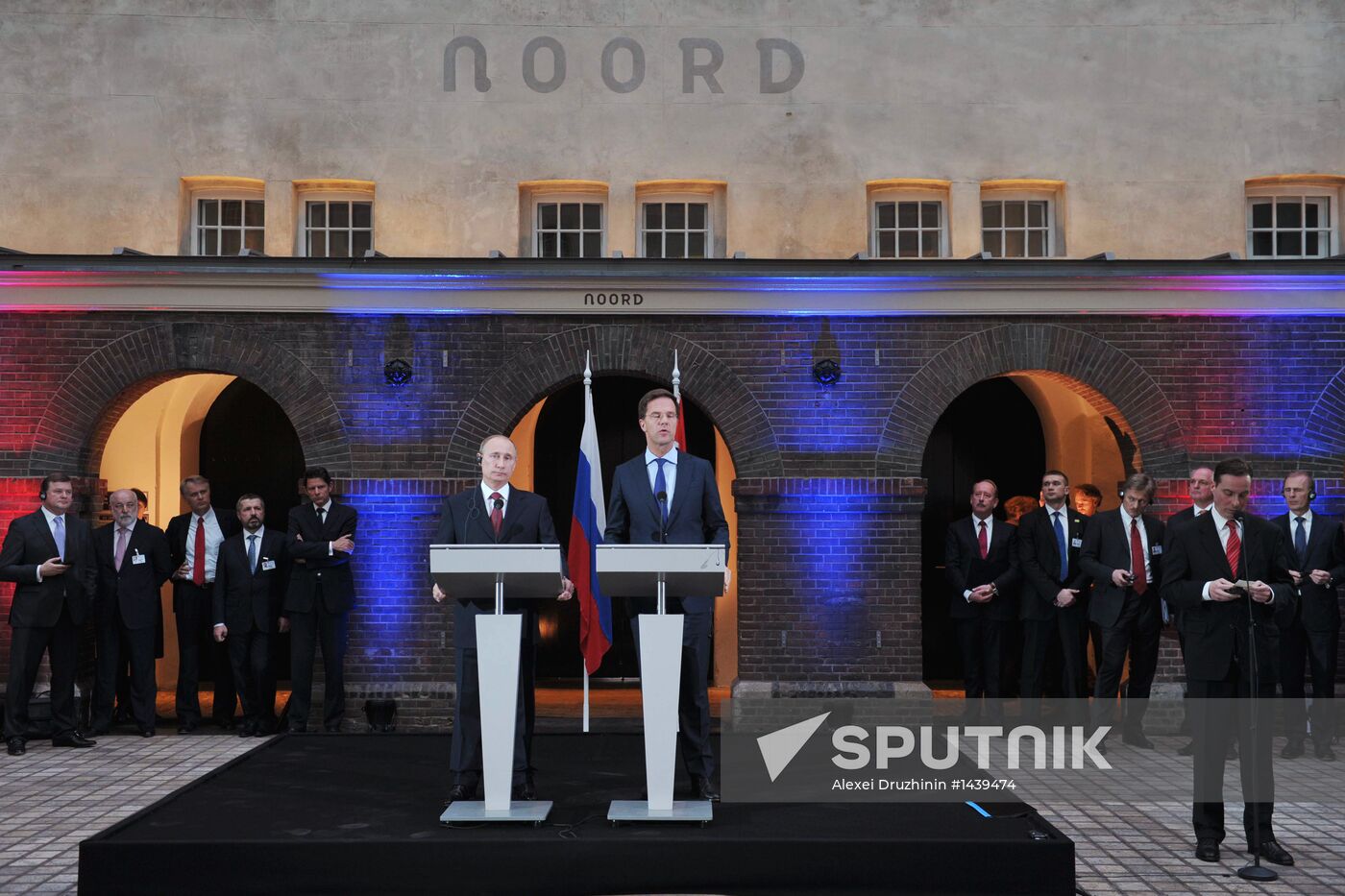 Vladimir Putin on official visit to Netherlands