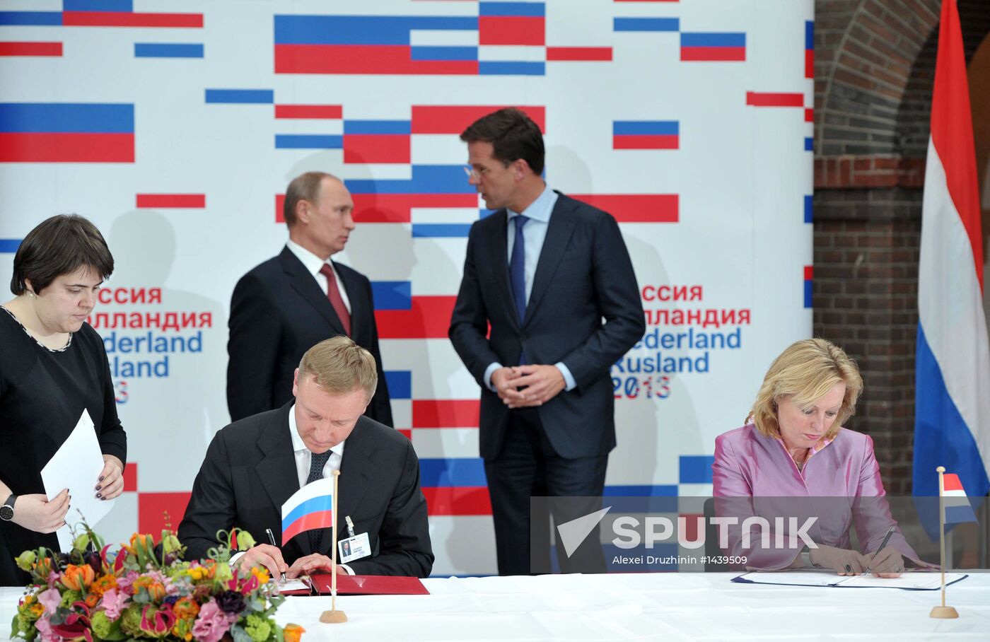 Vladimir Putin on official visit to Netherlands