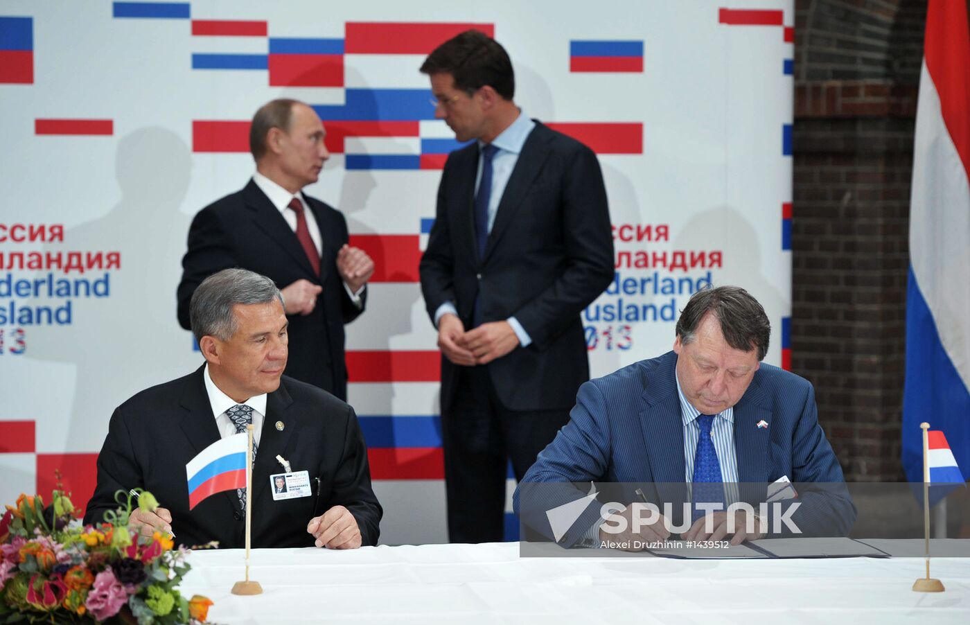 Vladimir Putin on official visit to Netherlands